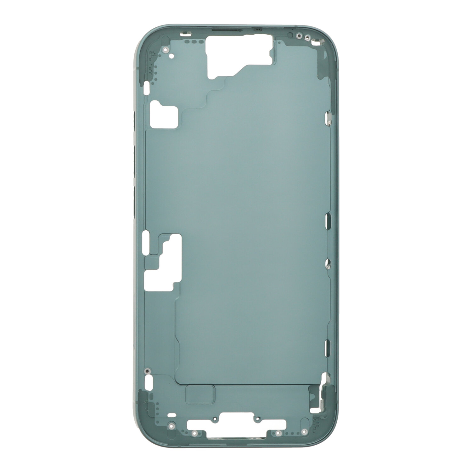 Middle Frame with Side Buttons + SIM Card Tray for iPhone 16 European Version Teal OEM
