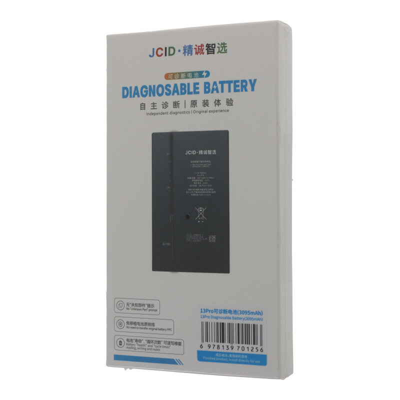 JC 3330mAh Battery + Battery Adhesive for iPhone 13 Pro 6.1" 1st Version High Capacity Version + Diagnosable + Battery Health 100% OEM