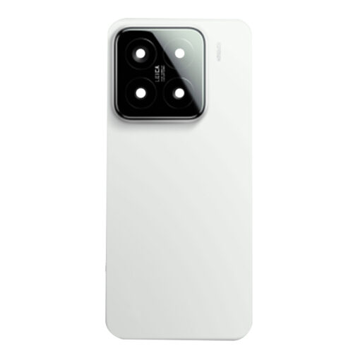 Battery Door + Battery Door Adhesive + Back Camera Lens and Bezel for Xiaomi 15 White Premium