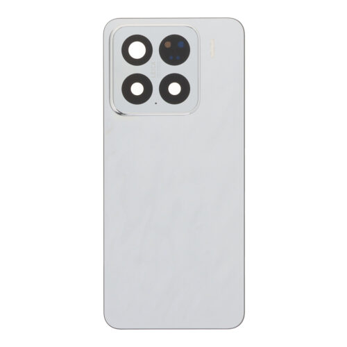 Battery Door + Battery Door Adhesive + Back Camera Lens and Bezel for Xiaomi 15 Liquid Silver Premium