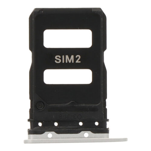 SIM Card Tray for Xiaomi 15 Dual Card Version White Premium