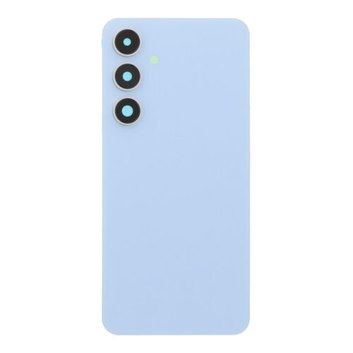 Battery Door + Battery Door Adhesive + Back Camera Lens and Bezel for Samsung Galaxy S24 FE Blue OEM