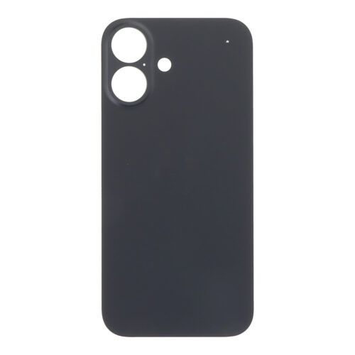 Battery Door with Adhesive for iPhone 16 Plus Small Hole Black without Logo OEM