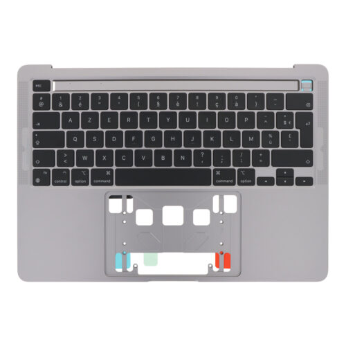 Top Case + Keyboard without Touch Bar for MacBook Pro 13" M2 A2338 French Version Gray Premium