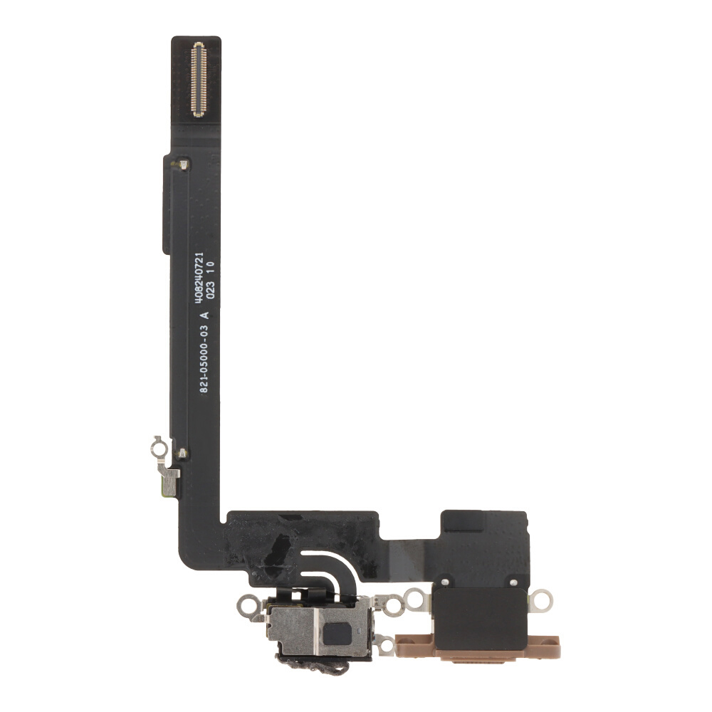 Charging Port Flex Cable with Charging Port Module for iPhone 16 Pro Max Desert Titanium Pulled