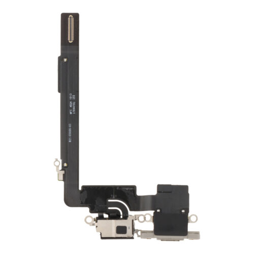 Charging Port Flex Cable with Charging Port Module for iPhone 16 Pro Max Natural Titanium Pulled