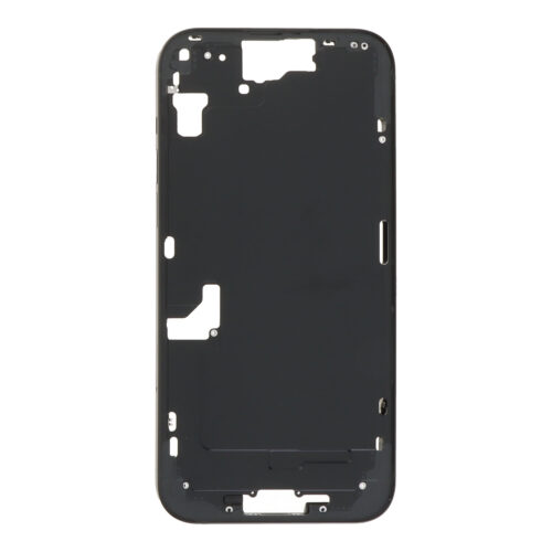 Middle Frame with Power&Volume Button+Side Rails+Card Tray+Speaker Anti-Dust Mesh for iPhone 15 Plus A3094 European Version Black OEM