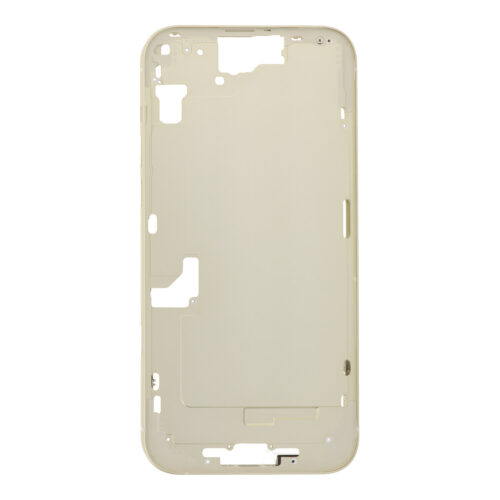 Middle Frame with Power&Volume Button+Side Rails+Card Tray+Speaker Anti-Dust Mesh for iPhone 15 Plus A3094 European Version Yellow OEM