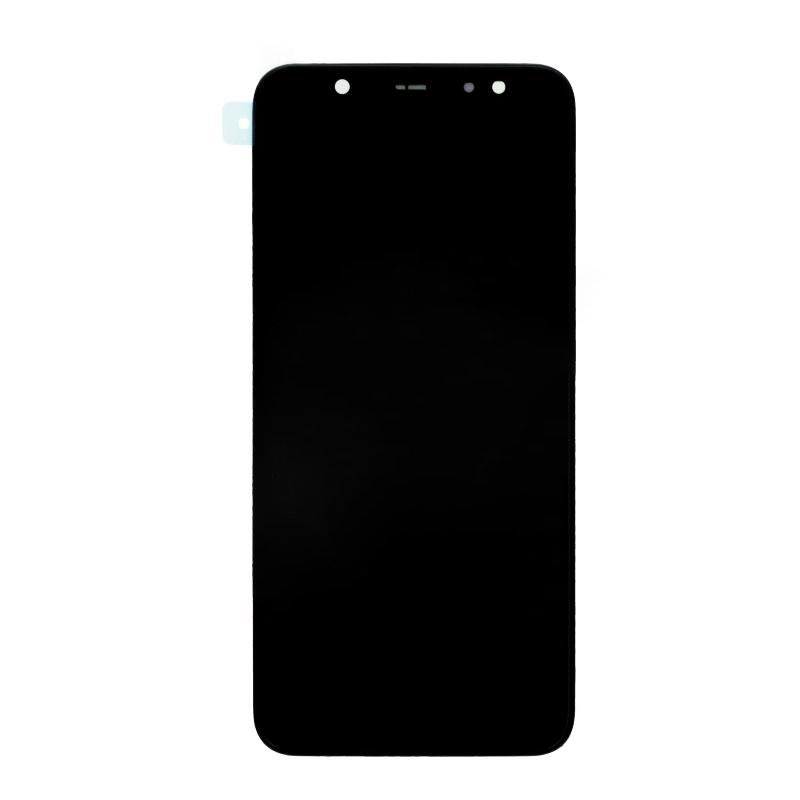Screen Replacement With Frame for Samsung Galaxy A6 Plus 2018 TFT Black HQ