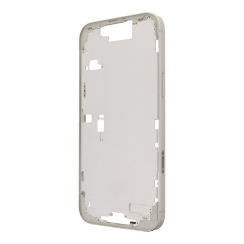Middle Frame with Power&Volume Button+Side Rails+Card Tray+Speaker Anti-Dust Mesh for iPhone 16 Pro Max European Version White Titanium OEM