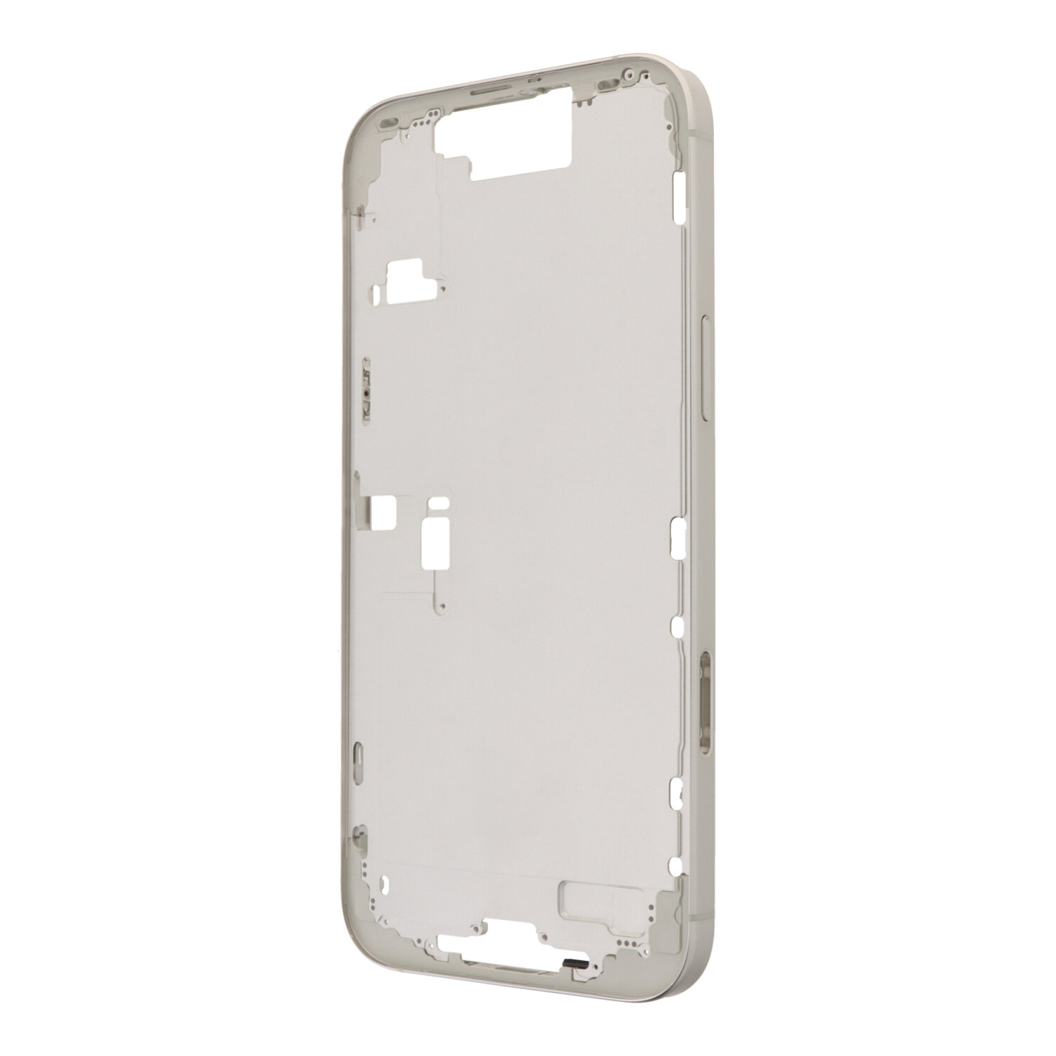 Middle Frame with Power&Volume Button+Side Rails+Card Tray+Speaker Anti-Dust Mesh for iPhone 16 Pro Max European Version White Titanium OEM