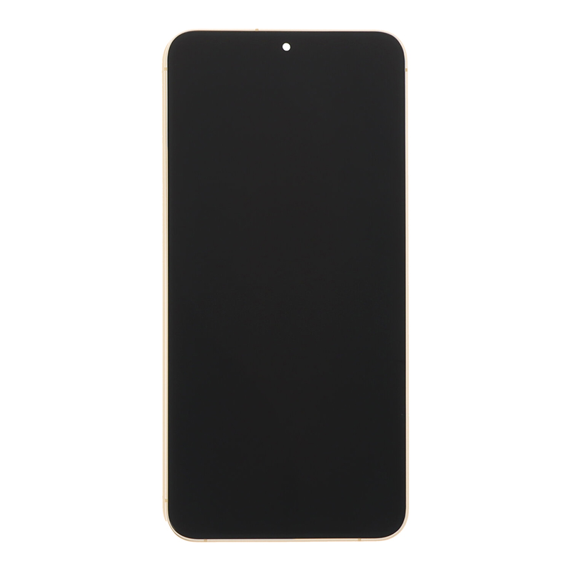 Small Display Size Screen Replacement With Frame for Samsung Galaxy S24+ S926B OLED Amber Yellow HQ