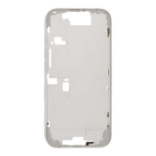 Middle Frame with Power&Volume Button+Side Rails+Card Tray+Speaker Anti-Dust Mesh for iPhone 16 Pro European Version White Titanium OEM