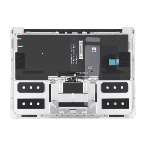 Keyboard With C Shell and Touch Board for Microsoft Surface Laptop 6 13.5” USA Version Silver Premium