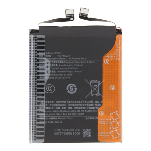 BP4U/BP4V 5240mAh Battery + Battery Adhesive for Xiaomi 15 OEM without Logo