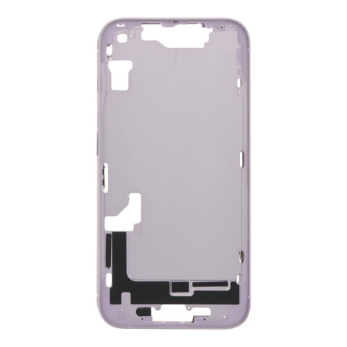 Middle Frame with Power&Volume Button+Side Rails+Speaker Anti-Dust Mesh for iPhone 14 USA Version Purple OEM