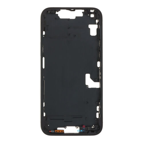 Middle Frame with Power&Volume Button+Side Rails+Speaker Anti-Dust Mesh for iPhone 14 Plus A2632 USA Version Midnight Black OEM