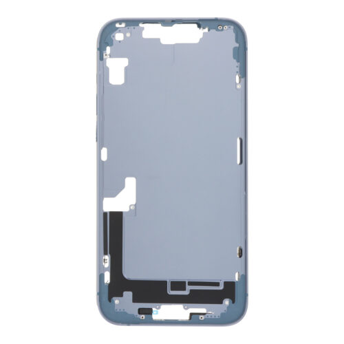 Middle Frame with Power&Volume Button+Side Rails+Speaker Anti-Dust Mesh for iPhone 14 Plus A2632 USA Version Blue OEM