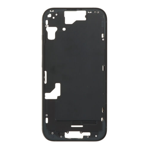 Middle Frame with Power&Volume Button+Side Rails+Speaker Anti-Dust Mesh for iPhone 15 USA Version Black OEM
