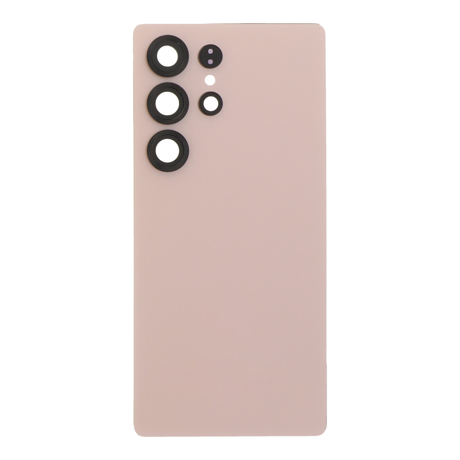 Battery Door + Battery Door Adhesive + Back Camera Lens and Bezel for Samsung Galaxy S25 Ultra Titanium Pink Gold without Logo HQ