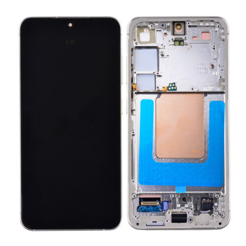 Small Display Size Screen Replacement With Frame for Samsung Galaxy S24 S921B European Version Soft OLED Silver HQ