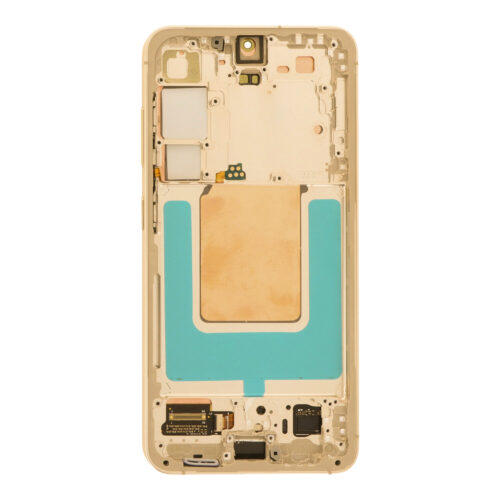 Small Display Size Screen Replacement With Frame for Samsung Galaxy S24 S921B European Version Soft OLED Sandstone Orange HQ