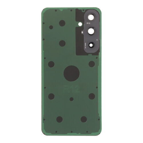 Battery Door + Battery Door Adhesive + Back Camera Lens and Bezel for Samsung Galaxy S24 FE Graphite without Logo HQ