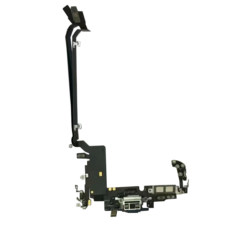 Charging Port Flex Cable for iPhone 17 Pro Max European Version Deep Blue Pulled