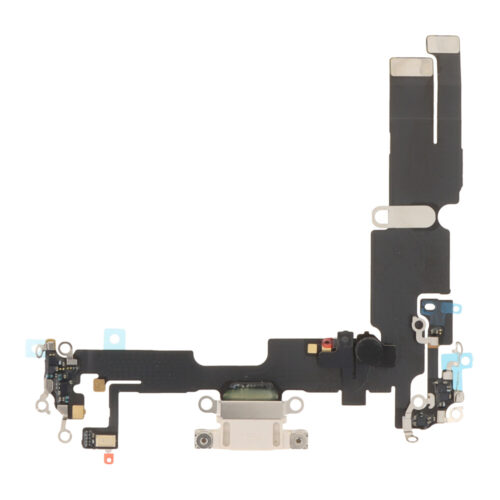 Charging Port Flex Cable for iPhone 14 Plus White Premium