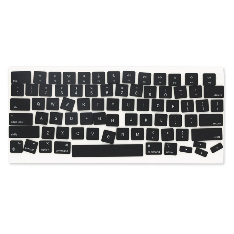 Full Set Keyboard Cap for Macbook Air 13.3" M2 A2681/Macbook Air 15.3" M2 A2941/Macbook Air M3 13" A3113/Macbook Air M3 15" A3114 USA Version Black Premium