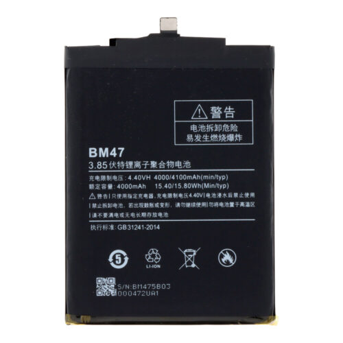 BM47 4100mAh Battery + Battery Adhesive for Xiaomi Redmi 3 OEM