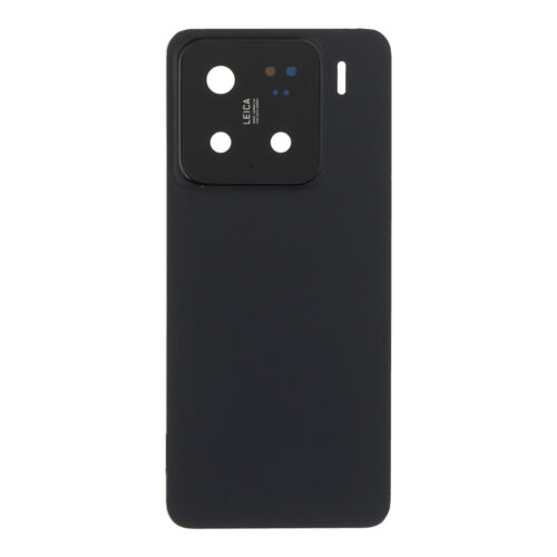 Battery Door + Battery Door Adhesive + Back Camera Lens and Bezel for Xiaomi 15 Black without Logo HQ