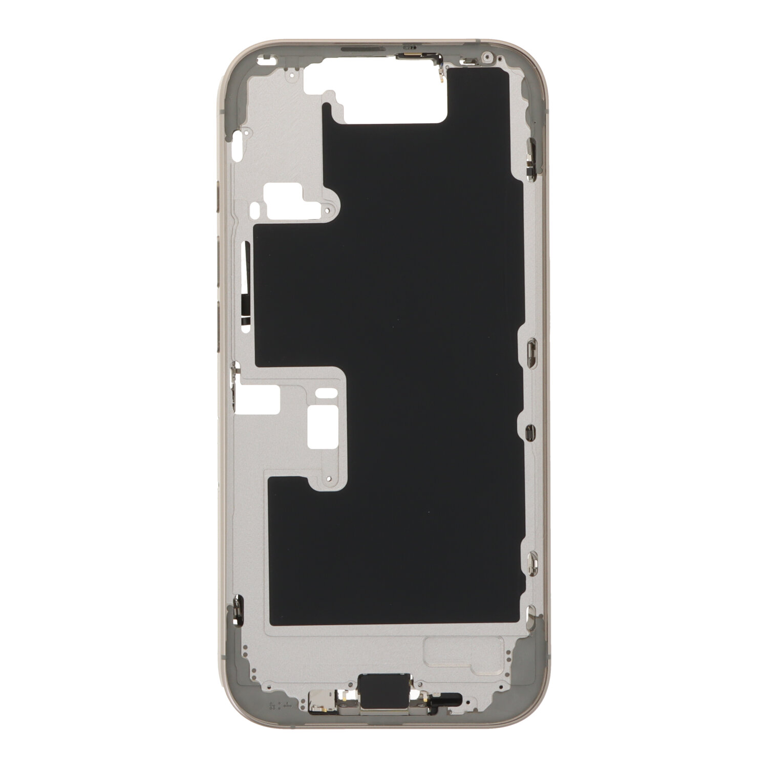 Middle Frame Assembly with Side Buttons + SIM Card Tray + Customize Button for iPhone 16 Pro European Version Natural Titanium OEM