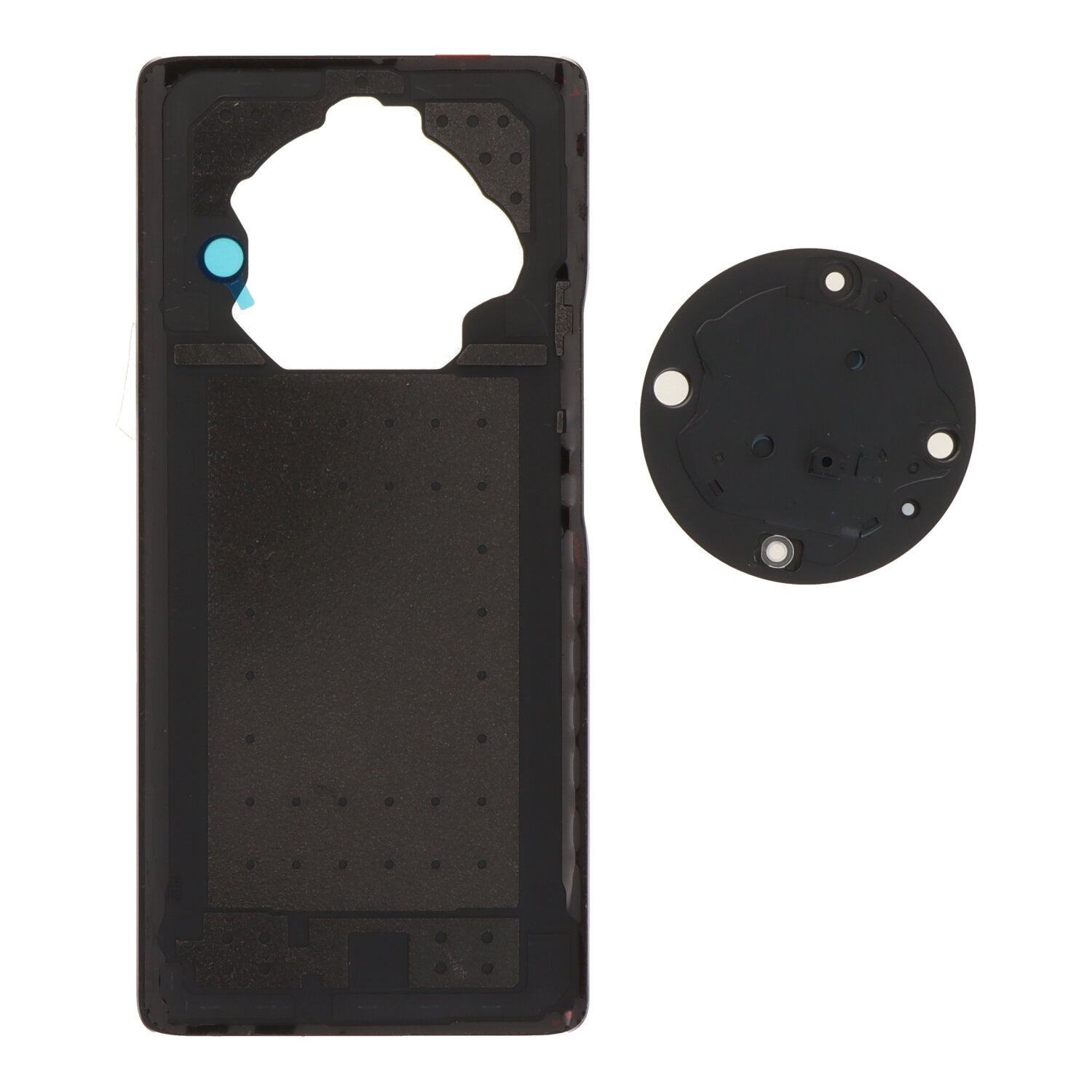 Battery Door + Battery Door Adhesive + Back Camera Lens and Bezel for Honor X9a Black Premium
