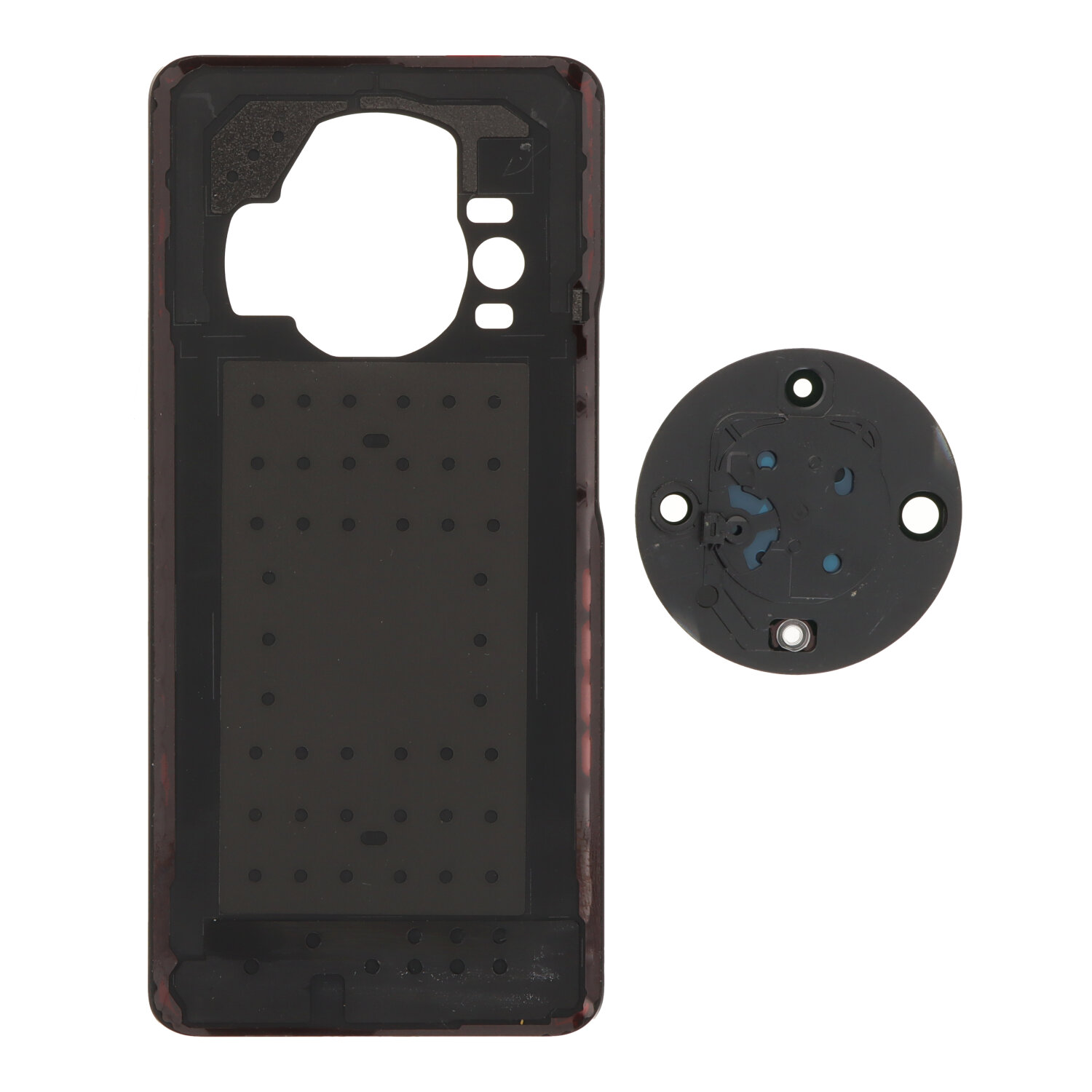 Battery Door + Battery Door Adhesive + Back Camera Lens and Bezel for Honor X9b Black Premium