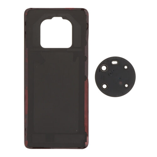 Battery Door + Battery Door Adhesive + Back Camera Lens and Bezel for Honor X9 White Premium