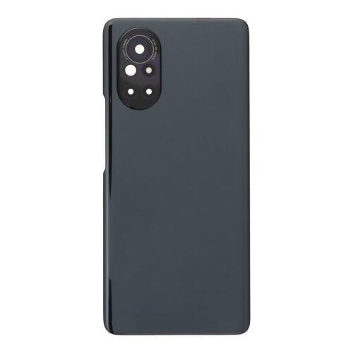 Battery Door + Battery Door Adhesive + Back Camera Lens and Bezel for Huawei nova 8 Black Premium