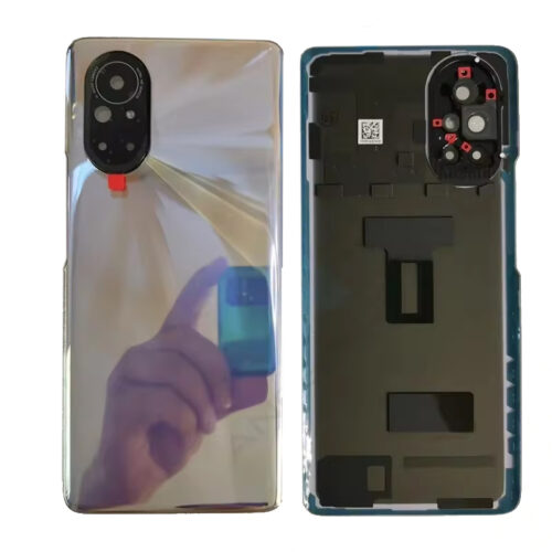 Battery Door + Battery Door Adhesive + Back Camera Lens and Bezel for Huawei nova 8 Purple Premium