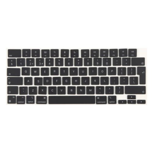 Full Set Keyboard Cap for Macbook Air 13.3" M2 A2681/Macbook Air 15.3" M2 A2941/Macbook Air M3 13" A3113/Macbook Air M3 15" A3114 UK Version Black Premium
