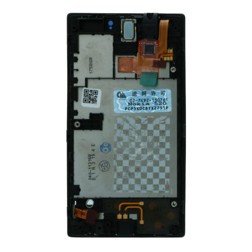 Screen Replacement With Frame for Nokia Lumia 520 Black OEM