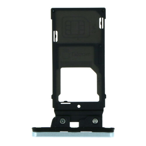 SIM Card Tray for Sony Xperia XZ2 Premium Dual Card Version Silver Premium