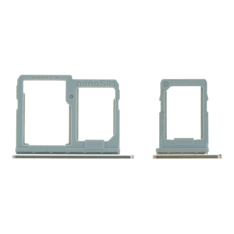 SIM Card Tray for LG Q6 Dual Card Version Gold Premium 2pcs in one set