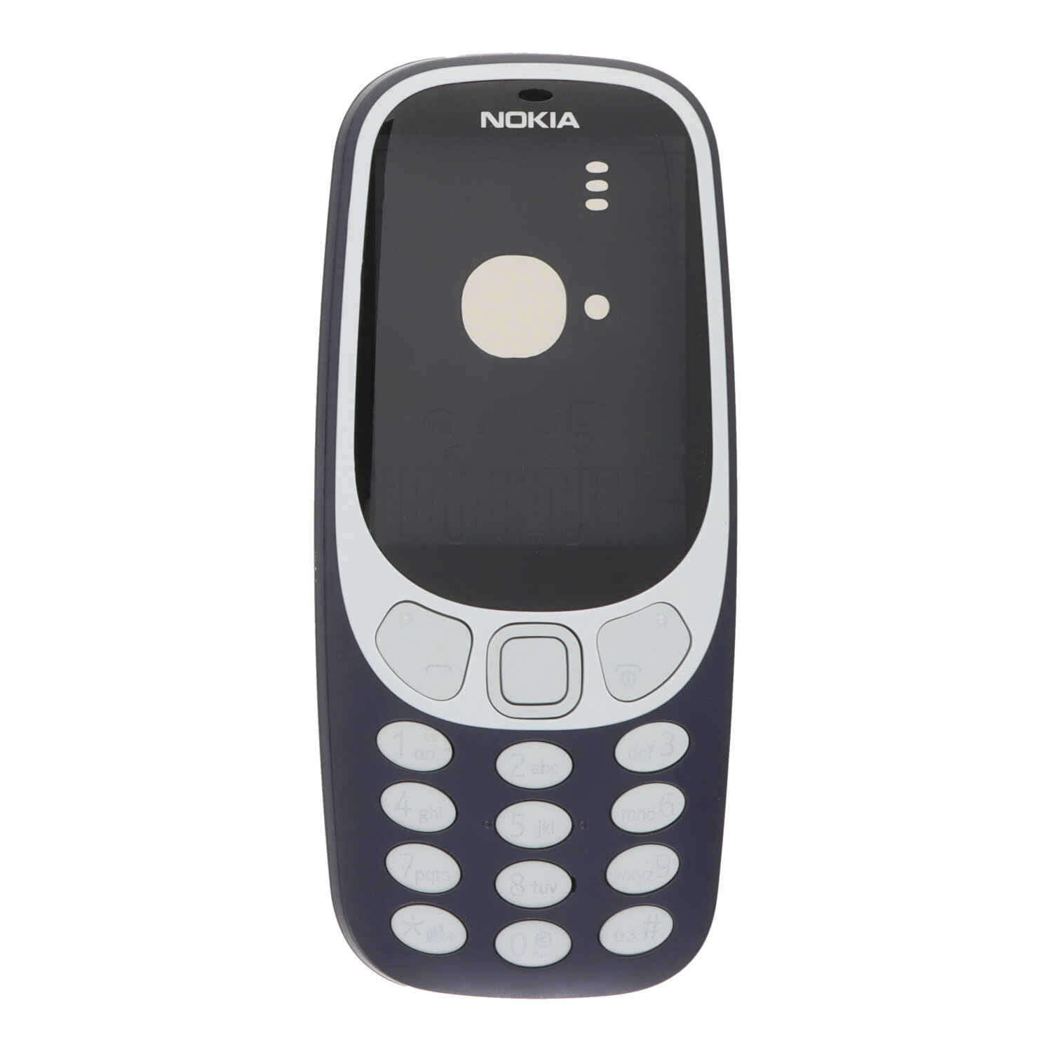 Front Housing &Keyboard With Battery Door for Nokia 3310 (2017) Black Premium