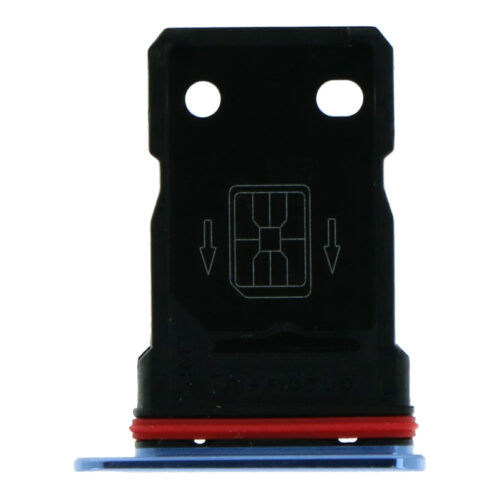SIM Card Tray for OnePlus 7T Dual Card Version Blue Premium