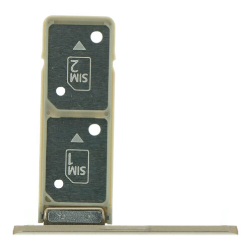SIM Card Tray with Card Cap for Sony Xperia XA2 Plus Dual Card Version Gold Premium