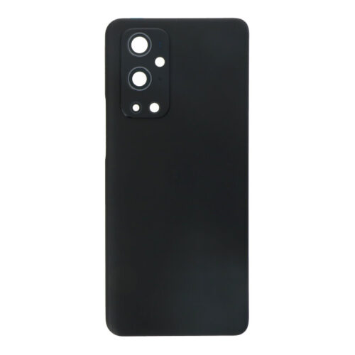 Battery Door + Battery Door Adhesive + Back Camera Lens and Bezel for OnePlus 9 Pro Black Premium
