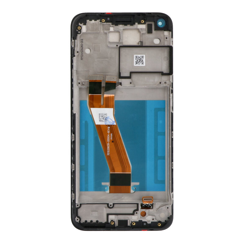 Screen Replacement With Frame for Nokia 5.4 Black Premium(Third Party Glued)