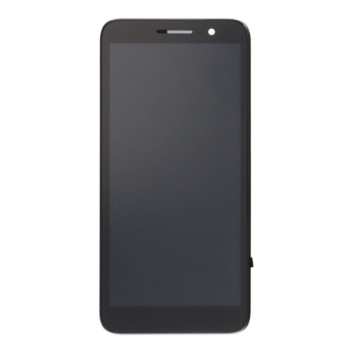Screen Replacement With Frame for Alcatel 1 5033/1 2021 Black Premium(Third Party Glued)