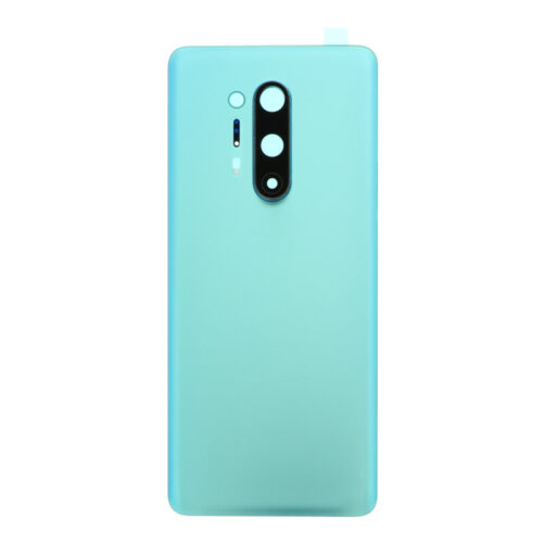 Battery Door + Battery Door Adhesive + Back Camera Lens and Bezel for OnePlus 8 Pro Green OEM