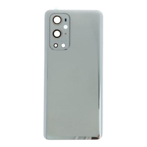 Battery Door + Battery Door Adhesive + Back Camera Lens and Bezel for OnePlus 9 Pro Silver OEM